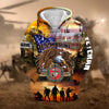 BlueJose Premium Honoring All Who Served US Veteran Zip Hoodie