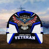 BlueJose Premium Land Of The Free U.S. Veteran 3D Cap