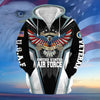 BlueJose Premium All Gave Some Some Gave All US Veteran Zip Hoodie