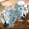 BlueJose Premium Proudly Served US Veteran Zip Hoodie