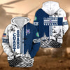 BlueJose Premium Proudly Served US Veteran Zip Hoodie