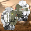 BlueJose Premium Proudly Served US Veteran Zip Hoodie