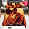 BlueJose Personalized Basketball Black Couple Custom Name Duvet Cover Bedding Set