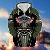 BlueJose Premium Freedom Is Not Free US Veteran Zip Hoodie