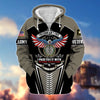 BlueJose Premium Freedom Is Not Free US Veteran Zip Hoodie