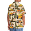 Bluejose Personalized Hot Rod Yellow Desert Hawaiian Shirt