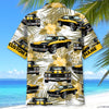 Bluejose Personalized Car Yellow Black Muscle Car Hawaiian Shirt