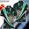 BlueJose  Flaming Magma Darts Personalized Name, Team Name Shirt (4 Colors)