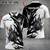 BlueJose Bowling And Pins Hell Fire Customized Name 3D Shirt (4 Colors)