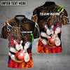 BlueJose Bowling And Pins Electro And Pyro Customized Name 3D Shirt (6 Colors)