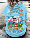 SOME GIRLS ARE BORN WITH CAMPING FLAMINGO ALL OVER PRINT - YHLT1809251