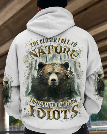 THE CLOSER I GET TO NATURE BEAR ALL OVER PRINT -YHLN0110241