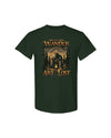 NOT ALL WHO WANDER ARE LOST BIGFOOT COMPASS  COTTON SHIRT    - TLNO2410245