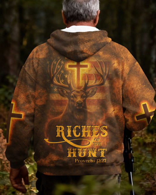 BlueJose Riches Of The Hunt Shirt, Personalized Hunting 3D Shirt
