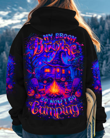 MY BROOM BROKE SO NOW HALLOWEEN CAMPING ALL OVER PRINT - YHLT0608251