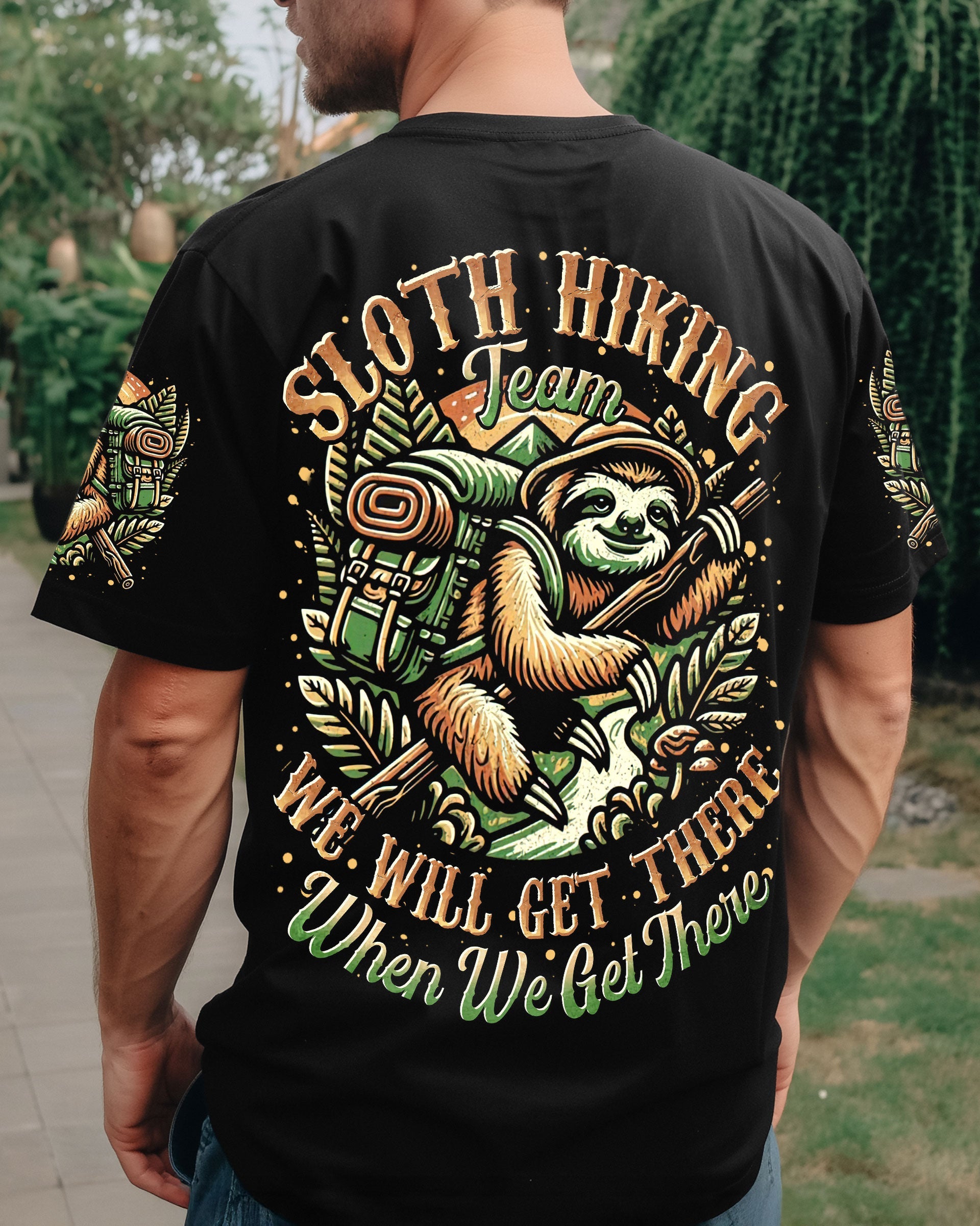 SLOTH HIKING TEAM ALL OVER PRINT - TLTR1809251