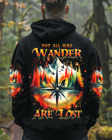 NOT ALL WHO WANDER ARE LOST COMPASS BIGFOOT ALL OVER PRINT - TLNT1001252