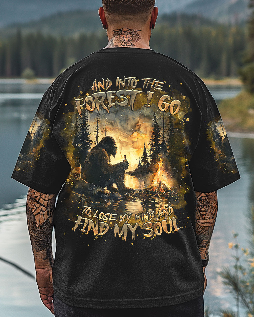 AND INTO THE FOREST I GO BIGFOOT ALL OVER PRINT   - TLTR1003252