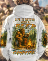 LIFE IS BETTER WITH A BEER AND A CAMPFIRE BIGFOOT ALL OVER PRINT - YHHN1009252