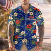 BlueJose Custom Name 250 Years Semiquincentennial Eagles Tropical Hawaii Shirt