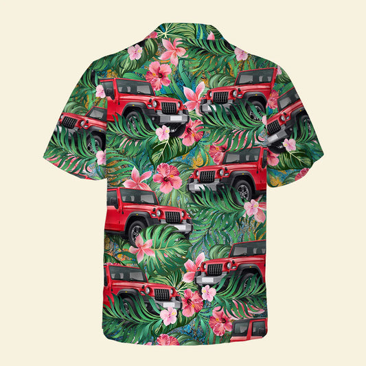 Custom Car Photo Hawaiian Shirt - Gift For Car Lover