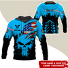 BlueJose National Flag Darts Personalized Name, Team Name Hoodie
