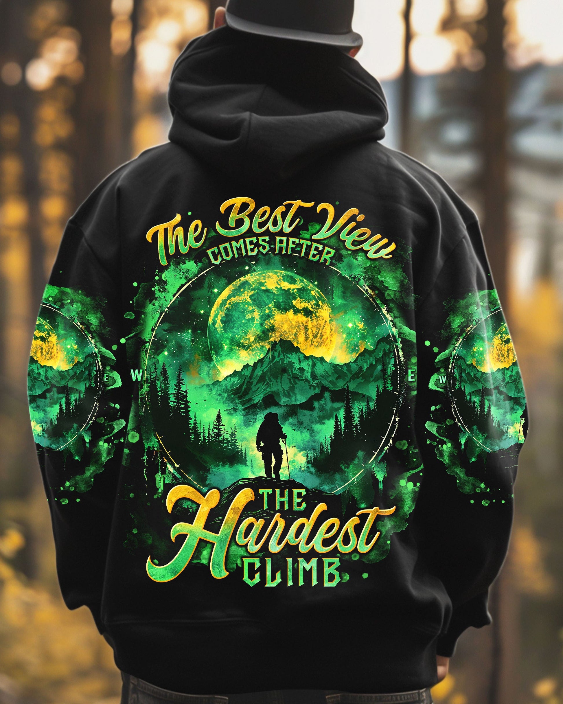 THE BEST VIEW COMES AFTER BIGFOOT HIKING ALL OVER PRINT - TLNT0601251