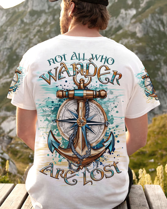 NOT ALL WHO WANDER ARE LOST ANCHOR COMPASS ALL OVER PRINT - TLTR1707243