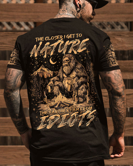 THE CLOSER I GET TO NATURE BIGFOOT CAMPFIRE ALL OVER PRINT - TLTR1508243