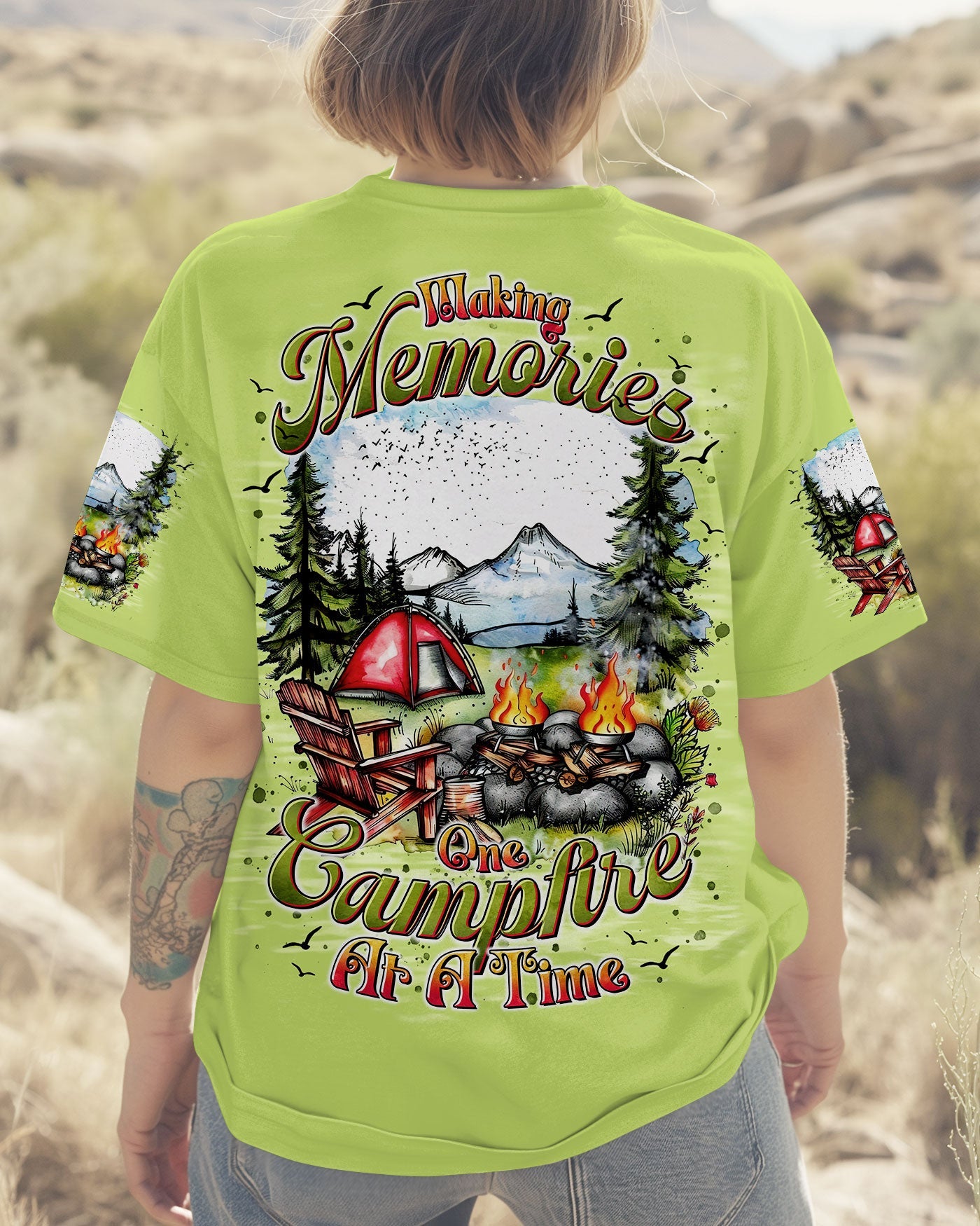 MAKING MEMORIES ONE CAMPFIRE AT A TIME ALL OVER PRINT - TLTR1408252