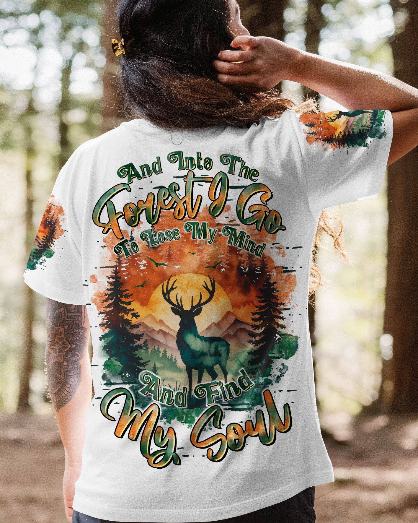 AND INTO THE FOREST I GO DEER ALL OVER PRINT - TLTR2309254