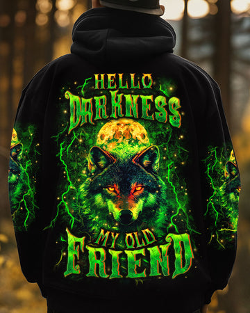 HELLO DARKNESS MY OLD FRIEND WOLF ALL OVER PRINT - YHHN0910253