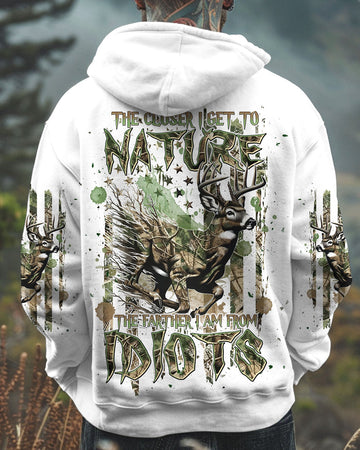 THE CLOSER I GET TO NATURE DEER HUNTING ALL OVER PRINT - TLNT0909241