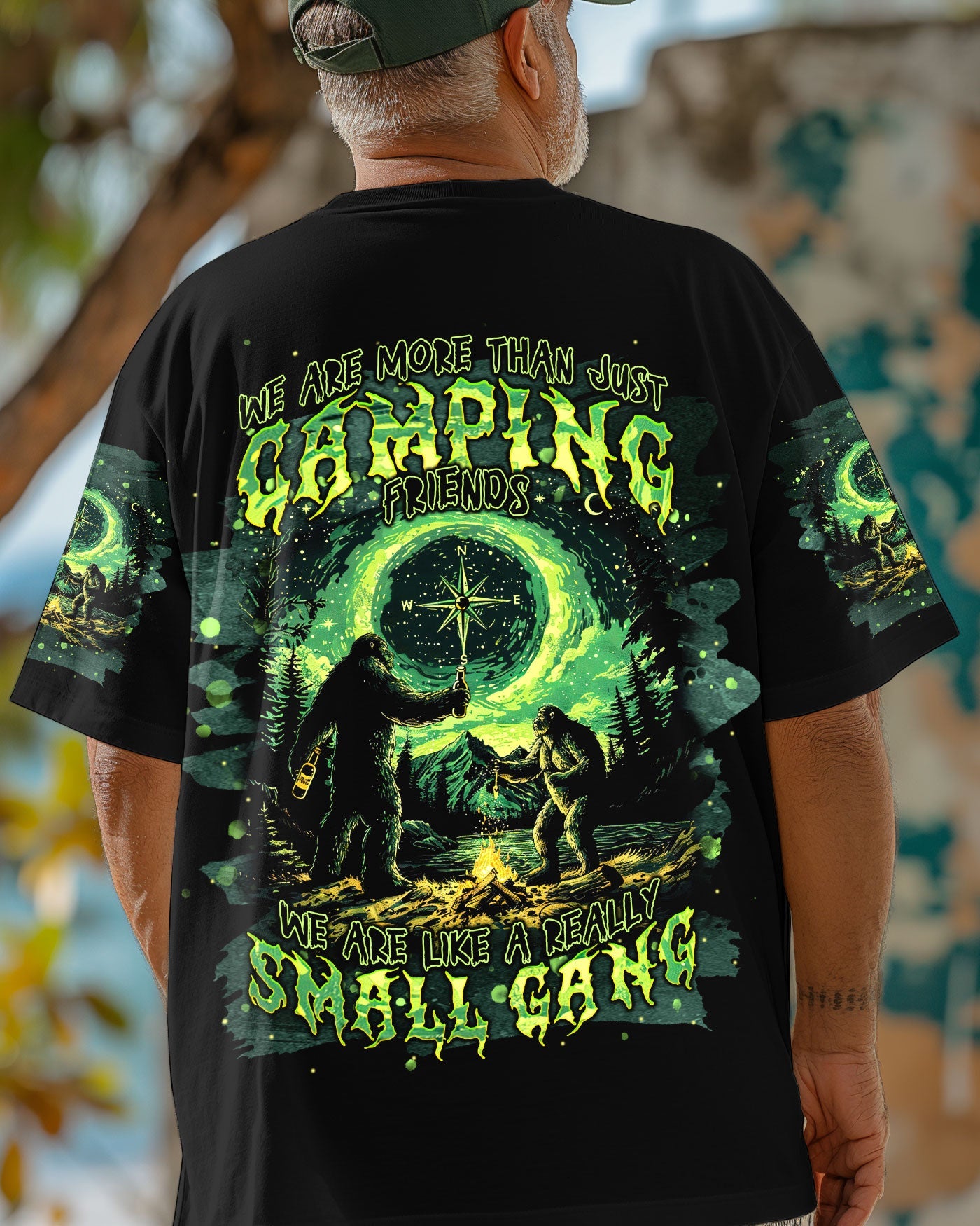 SMALL GANG BIGFOOT CAMPFIRE ALL OVER PRINT - TLNT0803251