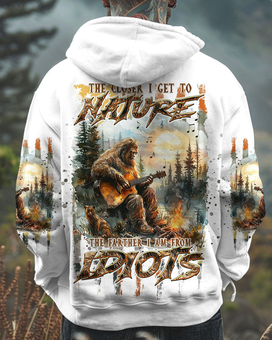 THE CLOSER I GET TO NATURE BIGFOOT GUITAR ALL OVER PRINT - TLNT1608241