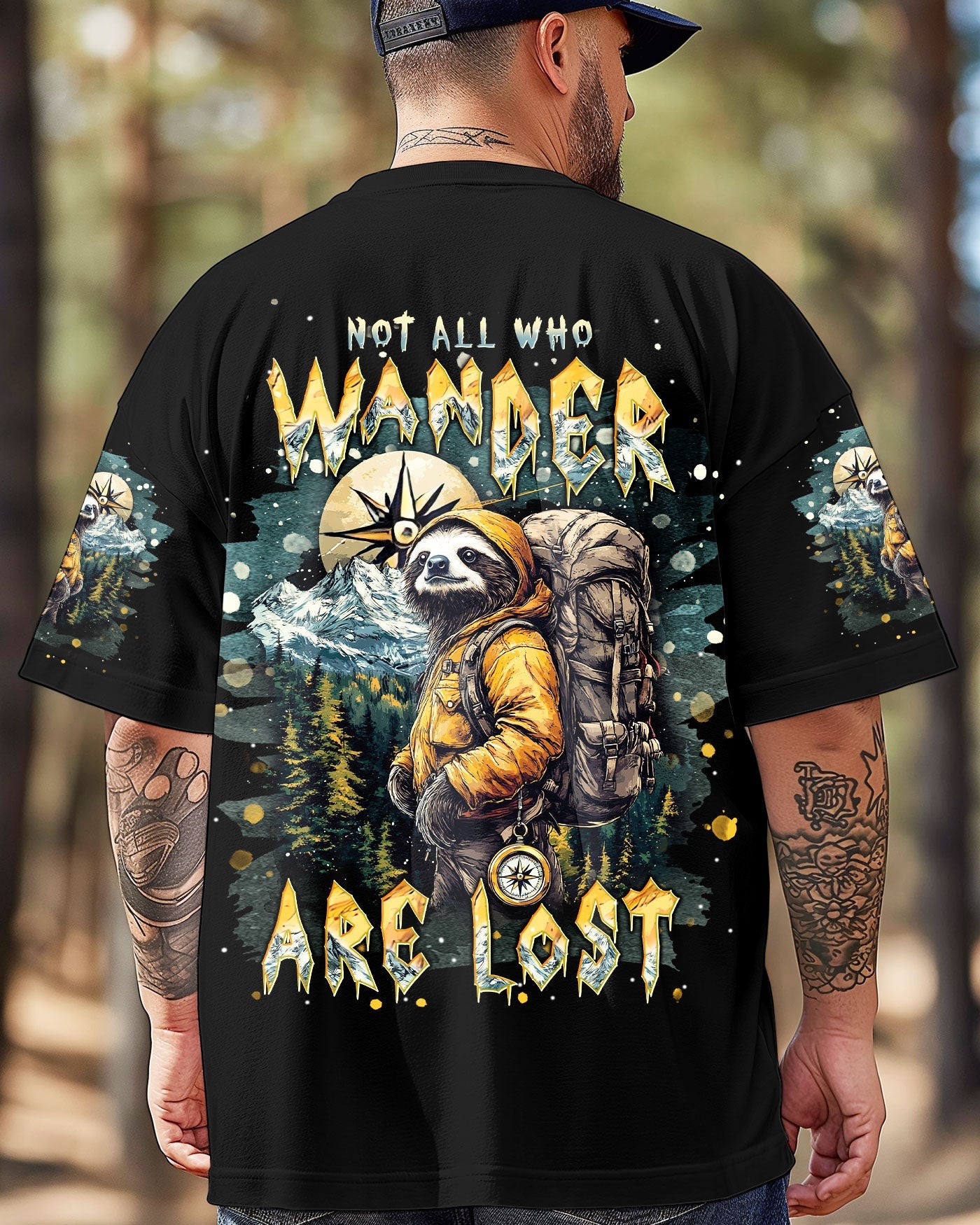 NOT ALL WHO WANDER ARE LOST SLOTH ALL OVER PRINT - TLNT2003251