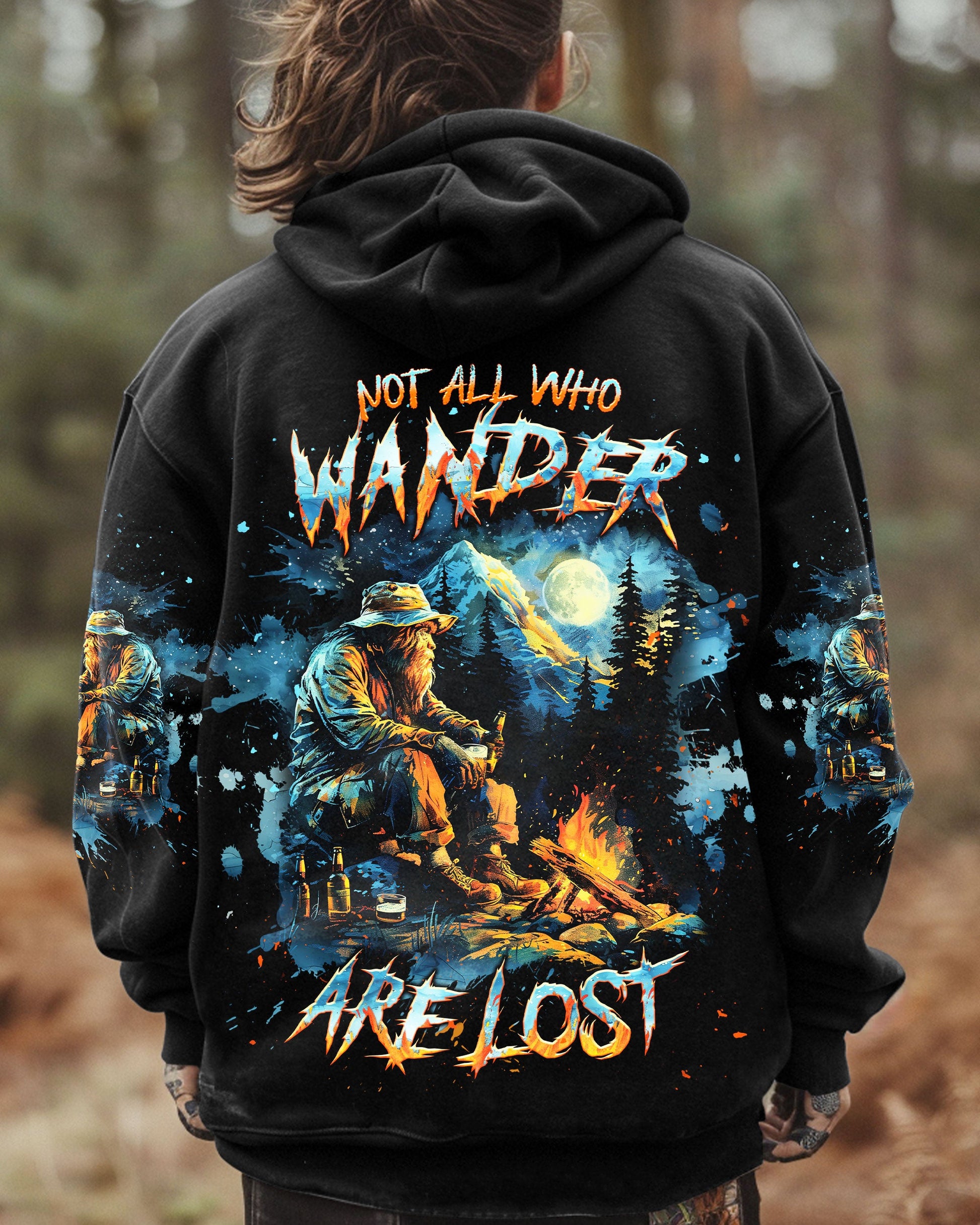NOT ALL WHO WANDER ARE LOST BIGFOOT ALL OVER PRINT - TLNT1910241