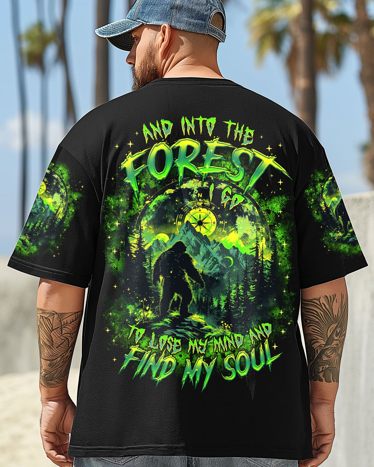 AND INTO THE FOREST I GO BIGFOOT ALL OVER PRINT  - TLTR2203252