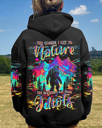  THE CLOSER I GET TO NATURE COLORFUL BIGFOOT ALL OVER PRINT - TLNT1211244