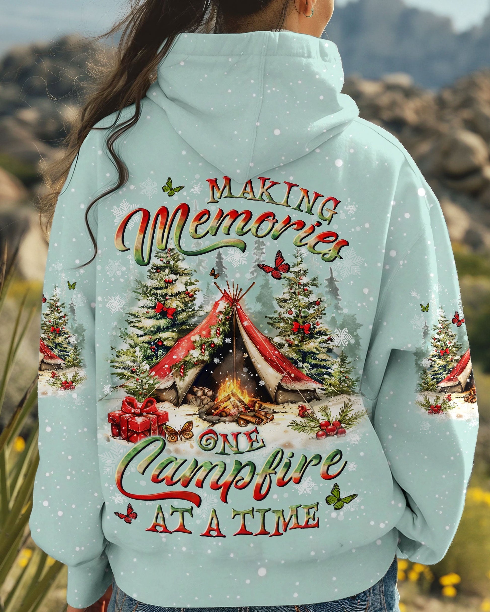 MAKING MEMORIES ONE CAMPFIRE AT A TIME CHRISTMAS ALL OVER PRINT - YHLN2310243