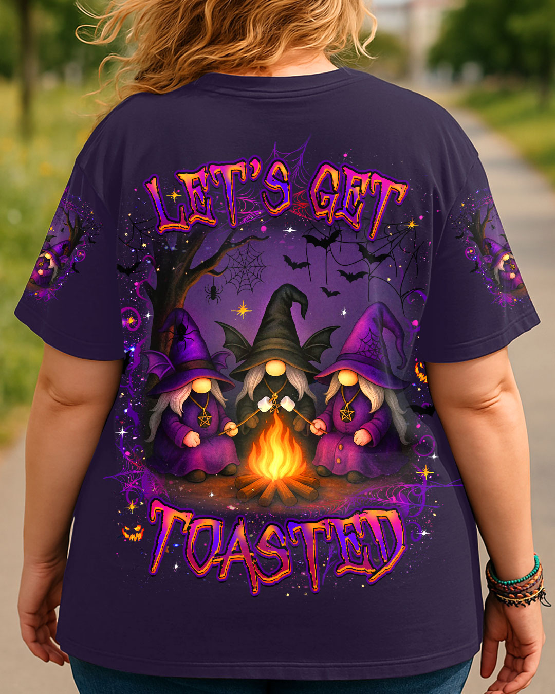 LET'S GET TOASTED HALLOWEEN ALL OVER PRINT - YHLT3107253