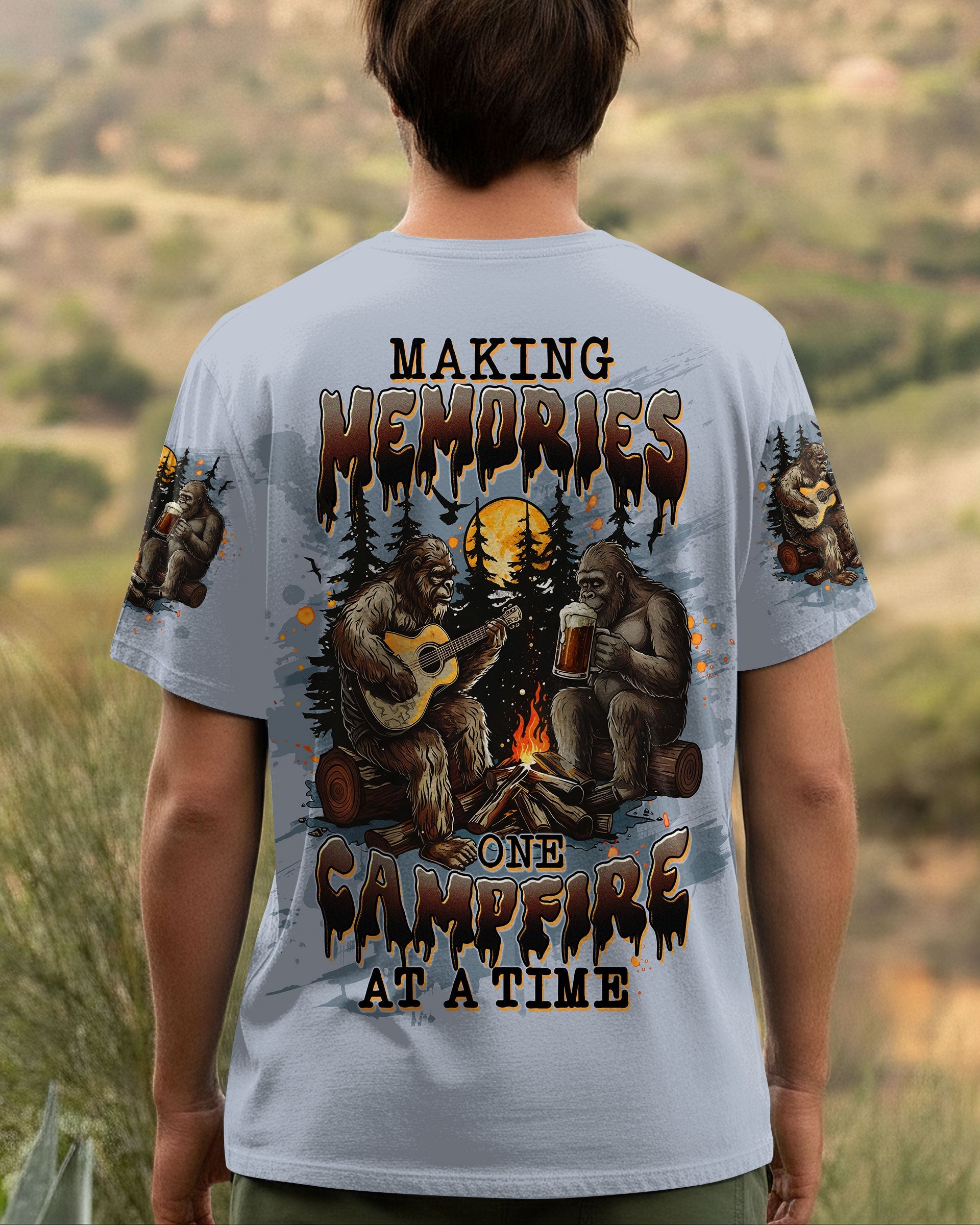 MAKING MEMORIES ONE CAMPFIRE AT A TIME BIGFOOT ALL OVER PRINT - TLTW0312251