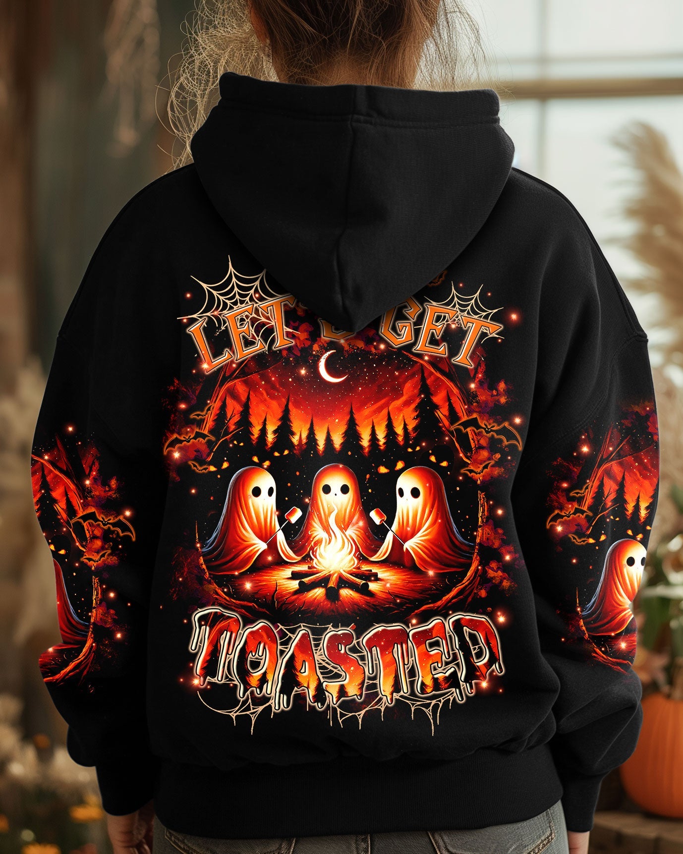 LET'S GET TOASTED BOOS HALLOWEEN ALL OVER PRINT - TLTR1009245