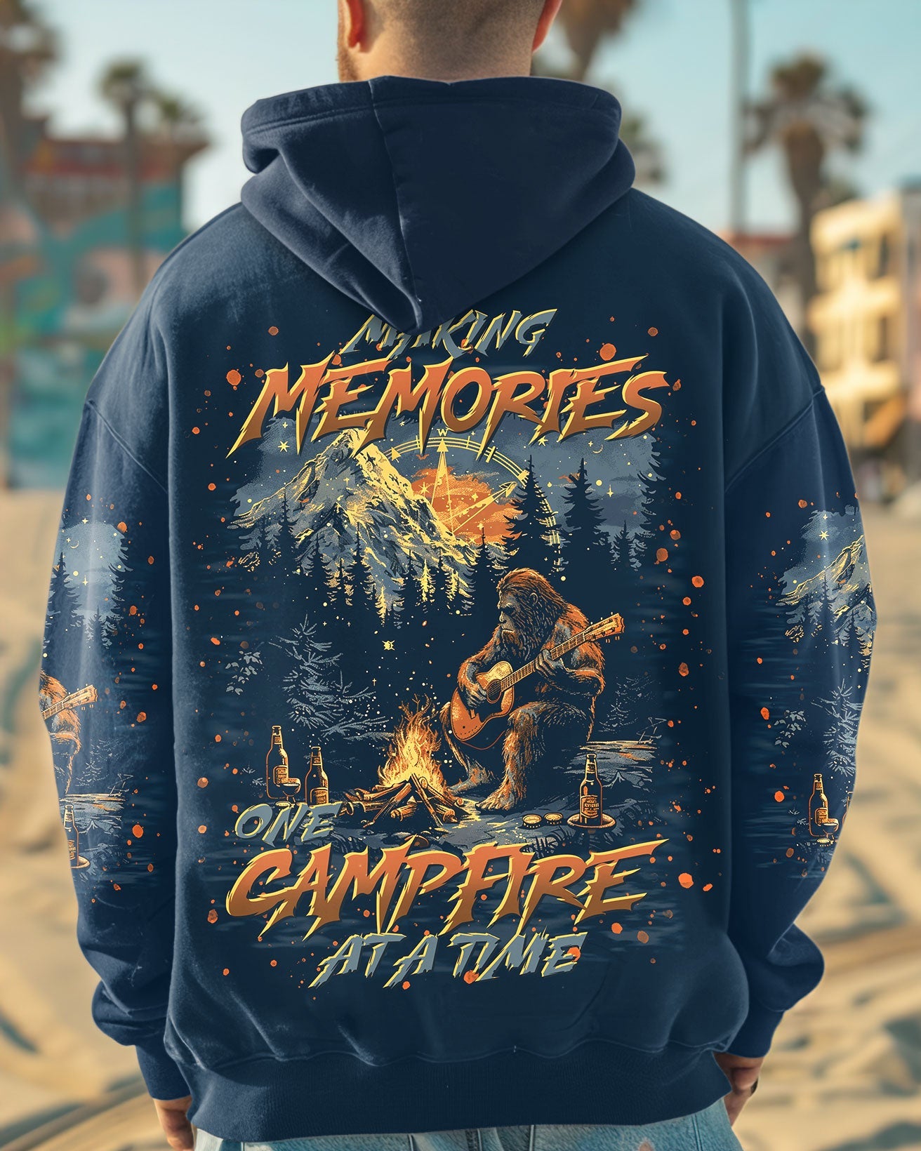 MAKING MEMORIES ONE CAMPFIRE AT A TIME BIGFOOT ALL OVER PRINT - TLTR0312243
