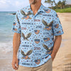 BlueJose Celebrate America's 250th Anniversary Personalized Patriotic Hawaiian Shirt