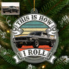 Bluejose This Is How I Roll - Custom Car Photo Route 66 Vintage Acrylic Ornament