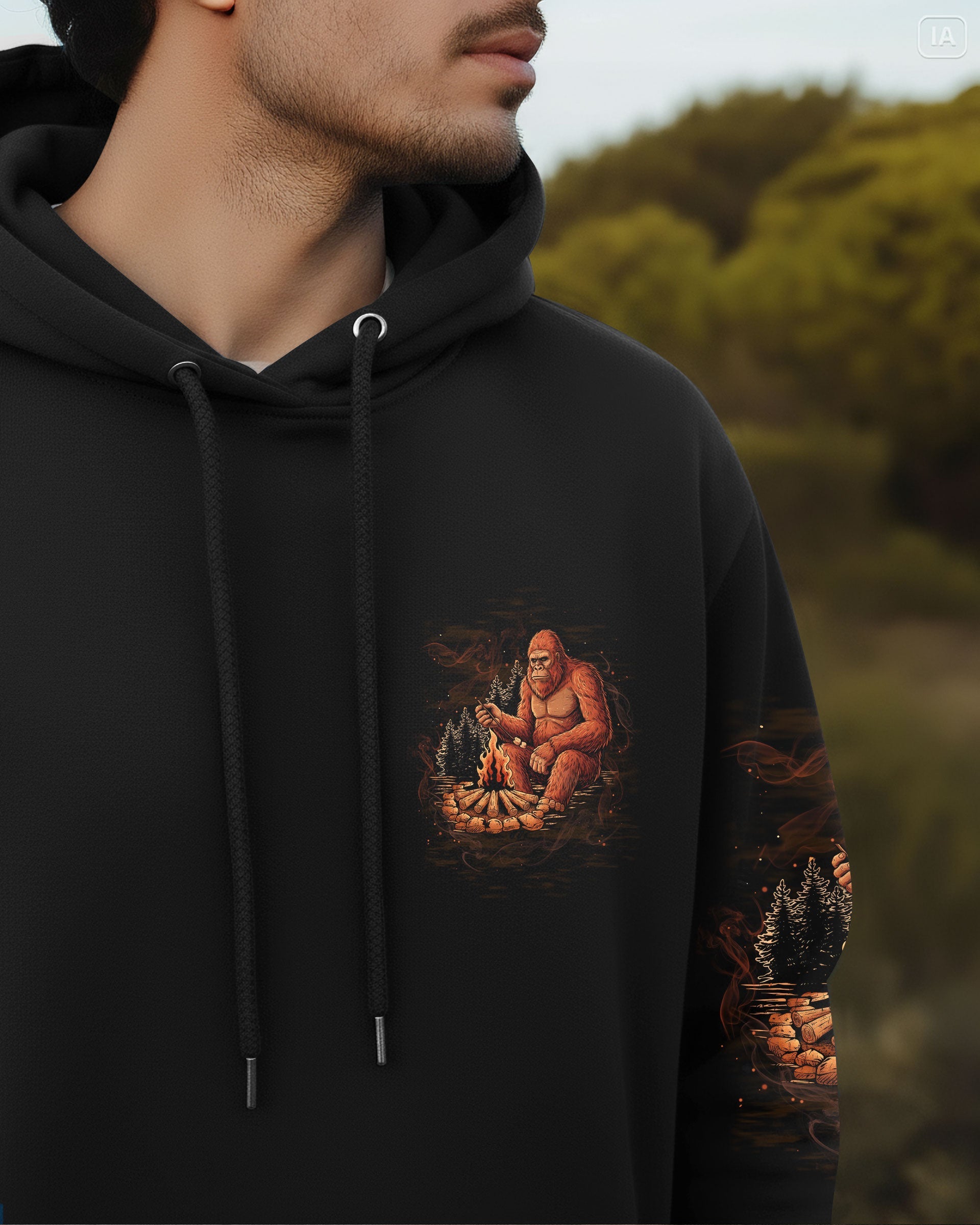 MAKING MEMORIES ONE CAMPFIRE AT A TIME BIGFOOT ALL OVER PRINT - TLTW1211252
