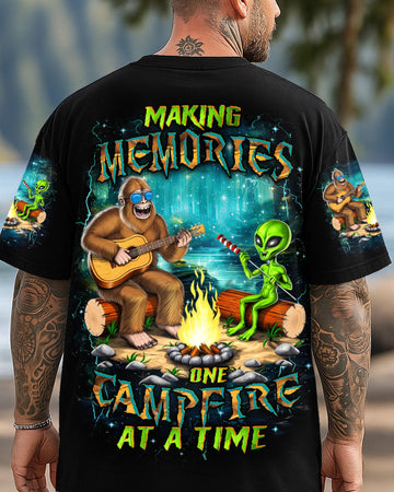 MAKING MEMORIES ONE CAMPFIRE AT A TIME BIGFOOT ALIEN ALL OVER PRINT - YHHN2608252