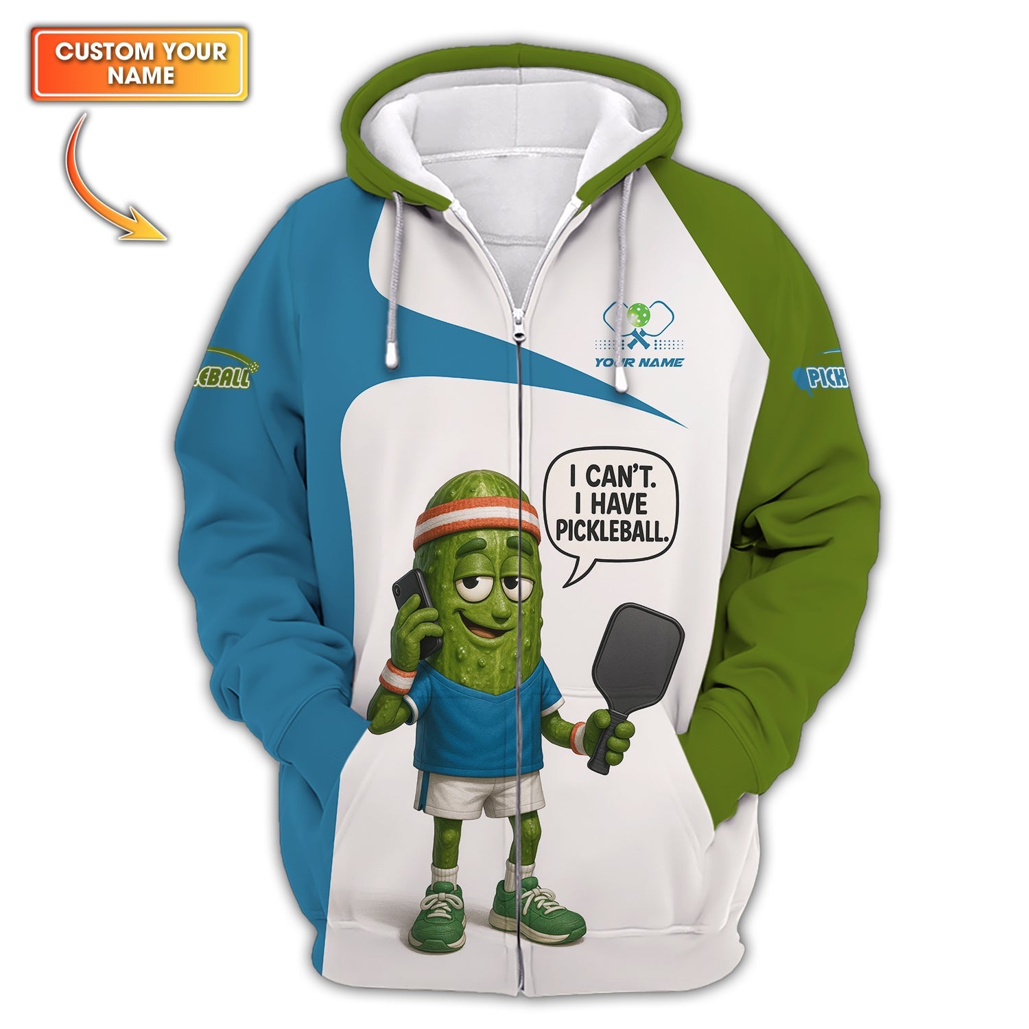 I Can’t I Have Pickleball Shirts, Custom Name Funny Pickleball Polos, Pickleball Shirt Gift for Men,