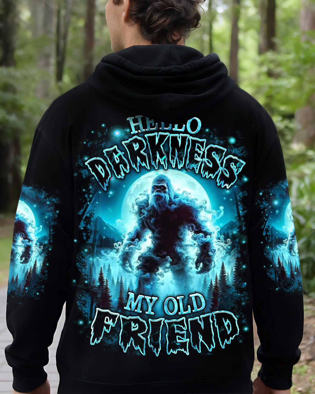 HELLO DARKNESS MY OLD FRIEND BIGFOOT ALL OVER PRINT - YHHN1410251